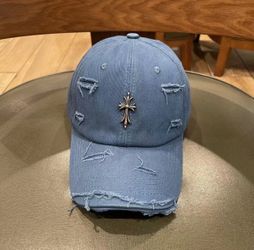 Denim Chrome Hearts Cap