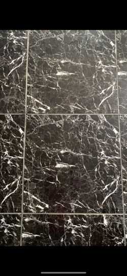 Brand New Porcelain Marble Tile & Matching Grout