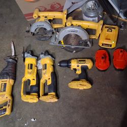 Old Dewalt Power Tools Whole Bundle Still Work Good.