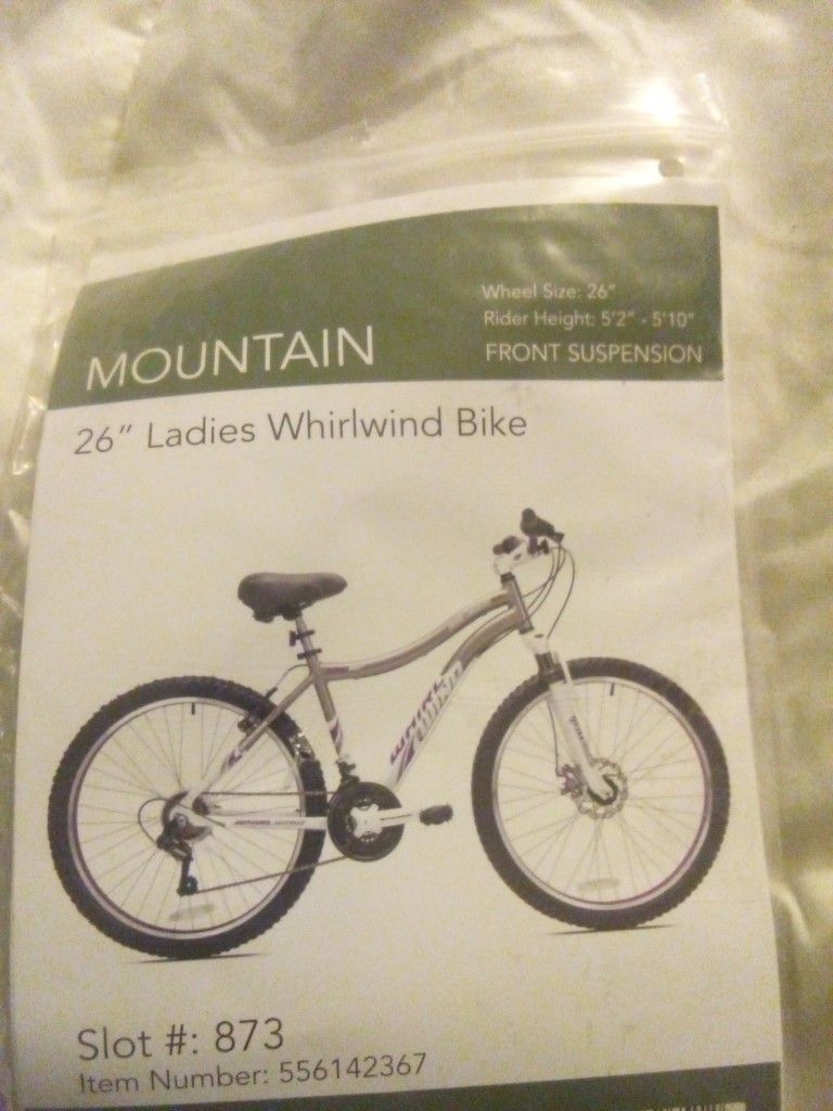 26-in Ladies Genesis Whirlwind Mountain Bike Brand New Never Assembles