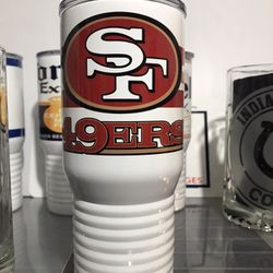 San Francisco 49ers coffee tumbler