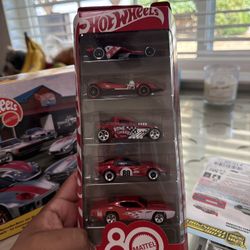 Hot Wheels 5-Pack Mattel 80th Anniversary Set 1:64