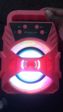 Pink Bluetooth speaker
