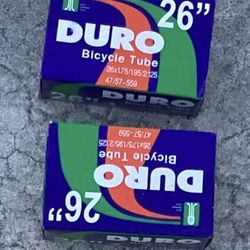 Duro Bicycle Tube 26" x 1.75"/2.125" (33mm) Standard American/Valve 