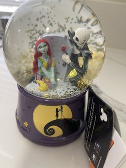 Nightmare Before Christmas Snow Globe Lights Up