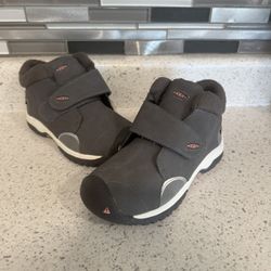 Keen Kootenay II KeenDry Gray Waterproof  Hook & Loop Ankle Boot Kids 13 
