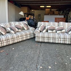 Two Matching Sofas Excellent Condition