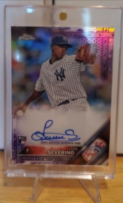 2016 Topps Chrome Luis Severino Autograph RC Refractor Yankees