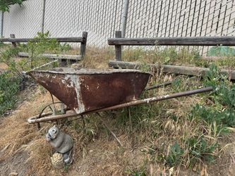 Wheelbarrow Vintage Antique Steel