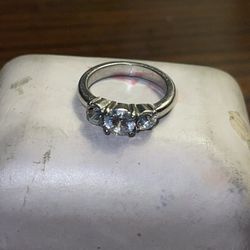 Ring With Cubic Stones