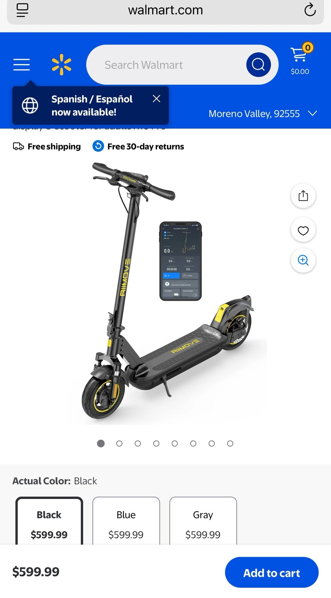 E-scooter ALLMOVE X10 Pro