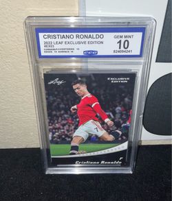 Cristiano Ronaldo Leaf Legend FIFA World Cup Exclusive Edition Graded CARD CCG 10 Gem Mint CR7