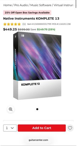 Native Instruments Komplete 13 Software