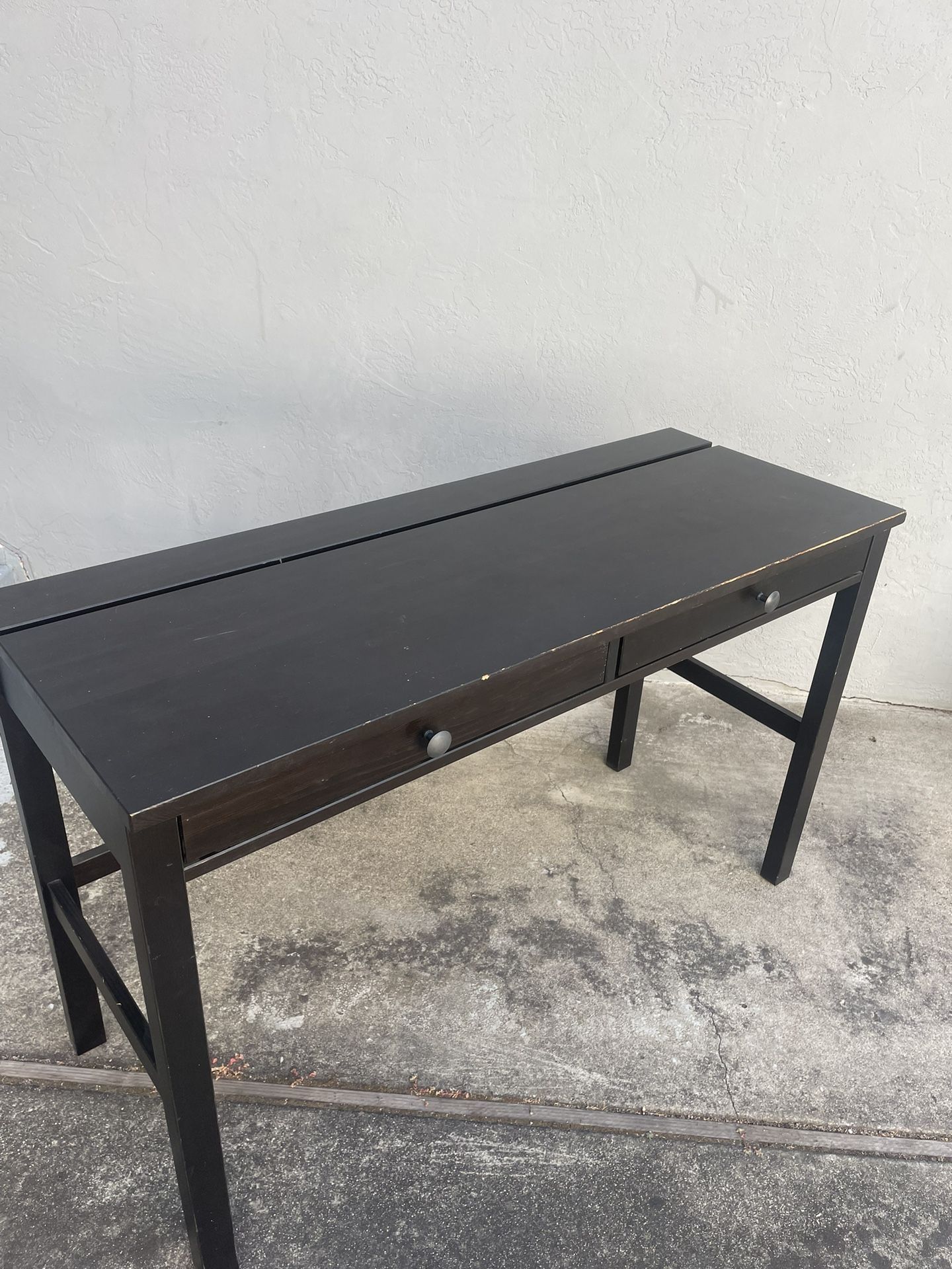 IKEA Desk, Black With Cable Management In The Back