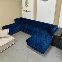 MODA VELVET 3PC. SECTIONAL