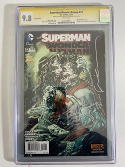 DC COMICS SUPERMAN/WONDER WOMAN #12 CGC 9.8 SS ZOMBIE COVER