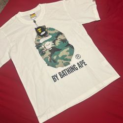 White Camo Bape Shirt 