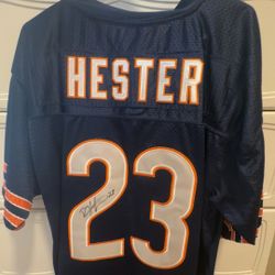 Signed Devin Hester Reebok Jersey 