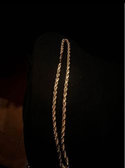 Gold Rope Chain Necklace