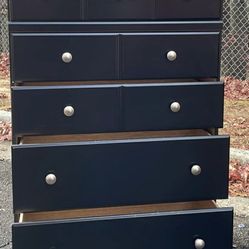 Ashley Furniture Black Long Dresser With Big Drawers. Drawers Sliding Smoothly. Delivery Available 