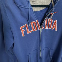 Florida Gators, Hooded Sweatshirt, Zippered, W Pockets Front Size Large
