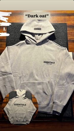 Essentials hoodie size large dark pat