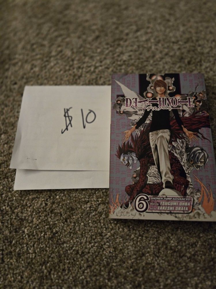 Death Note Volume 6 Tsugumi Ohba Manga English Shonen Jump Advanced 2003