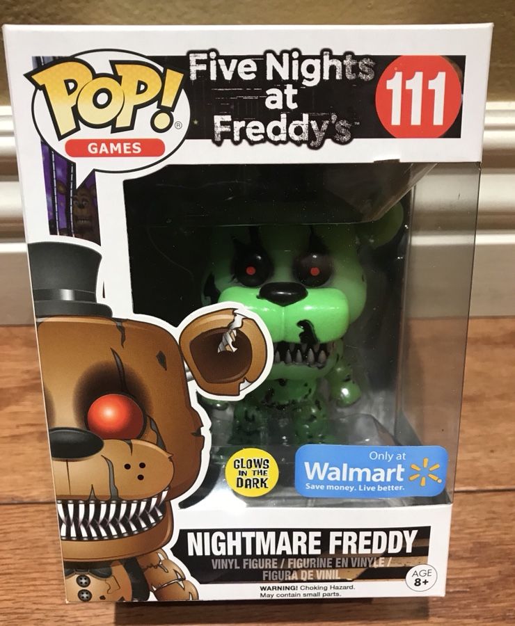 POP Games: Five Night's at Freddy's Glow in the Dark Nightmare Freddy  Walmart Exclusive 