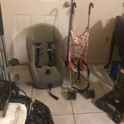 One Car Seat  And One Stroller 
