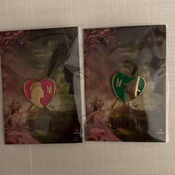 2024 Wicked Movie Theaters Pin Set Of 2 - Ariana Grande , Cynthia Erivo, New