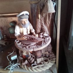 Vintage Sailor Lamp Antique 