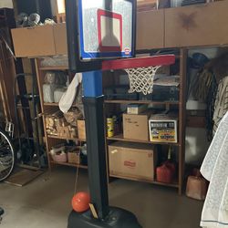 Adjustable Height Basketball Stand and Ball
