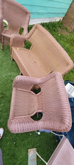3 Piece Wicker Set