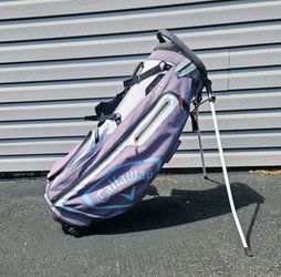 Callaway CHEV Golf Stand Bag Violet Black Purple 5-Way Divider Lightweight Carry