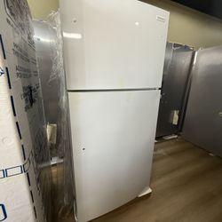 Top And Bottom Frigidaire White Refrigerator
