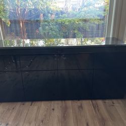 Black Glossy Sideboard