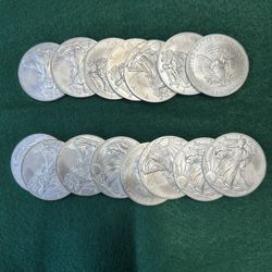 American Silver Eagles. 1 Ounce Of Pure Silver Per Coin 