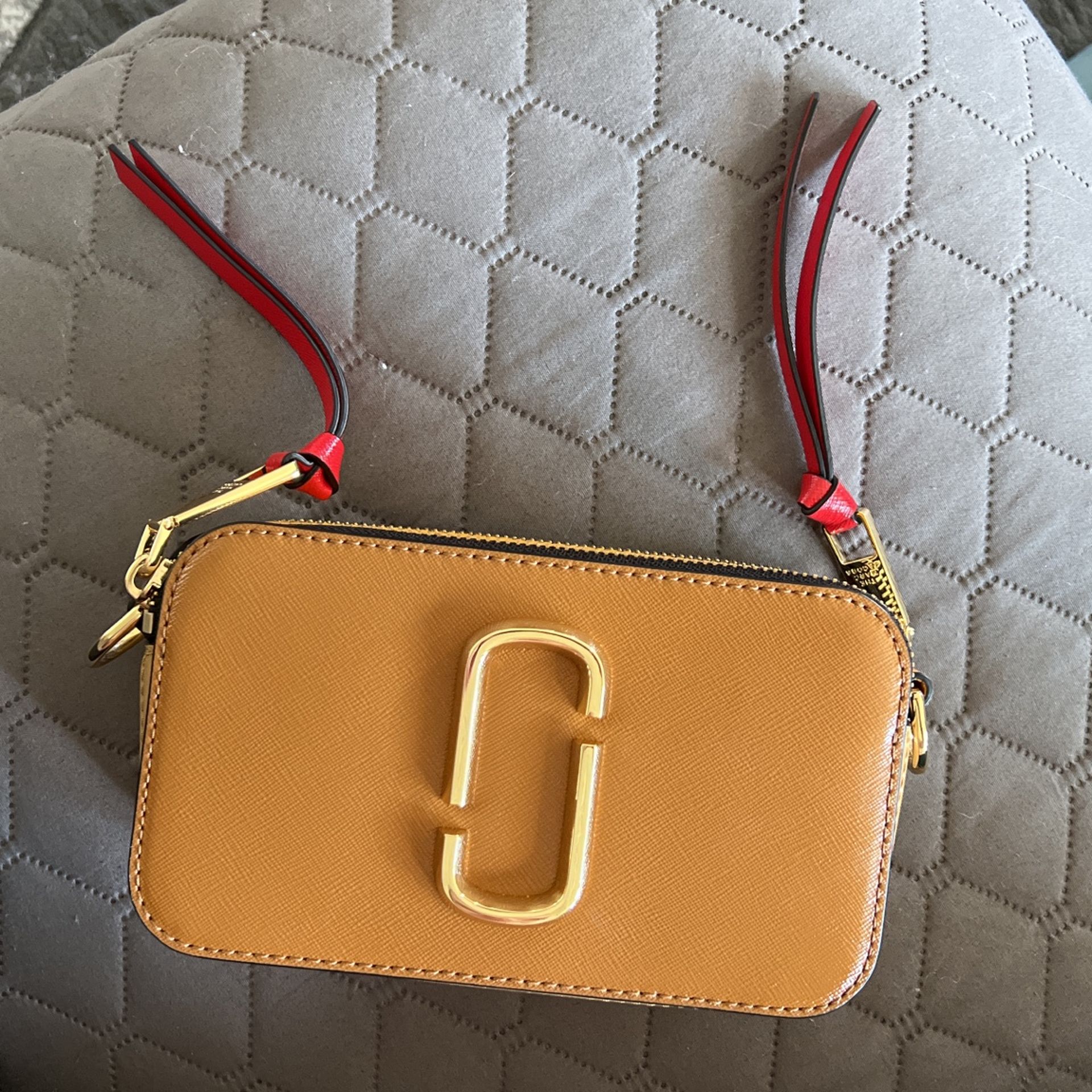 Marc Jacobs Red 'The Colorblock Snapshot' Bag