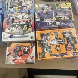 Football baseball cards, sealed Boxes sports cards