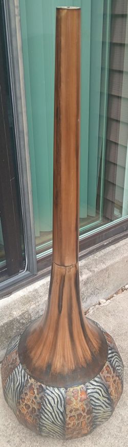 Tall  earth tone color Home decor vase