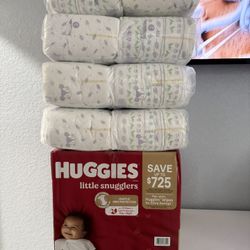 Huggies And Kirkland Diapers Size 2