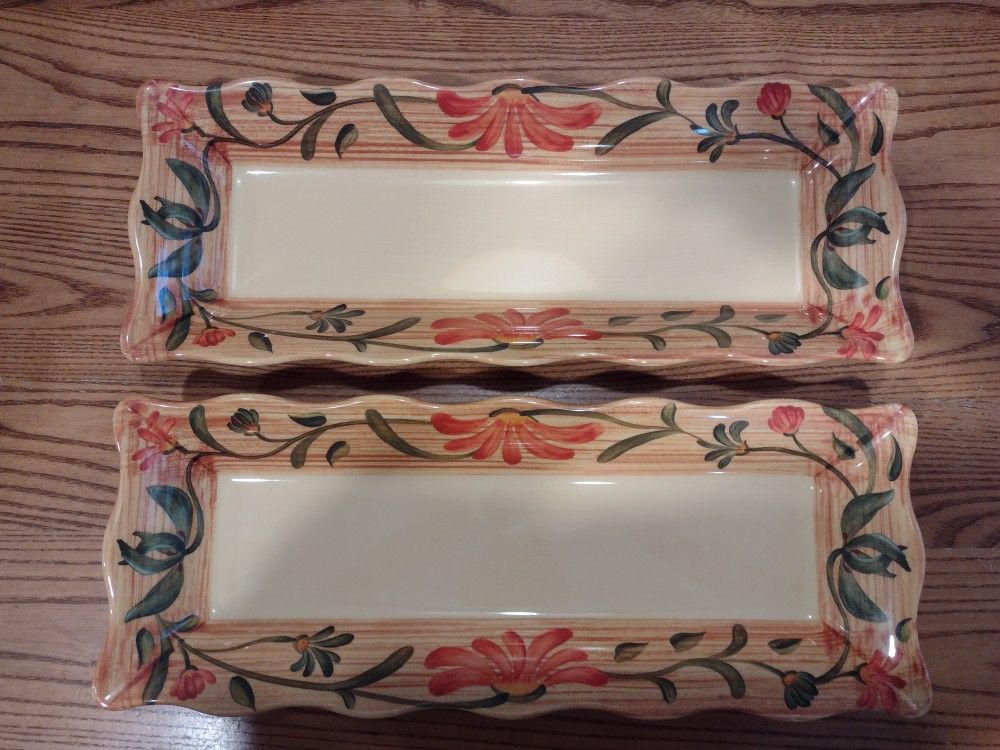 Melamine ML-87 Venetian 17"X6 3/4" Rectangular Tray