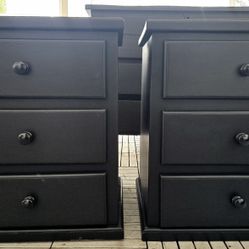 Real Wooden Nightstands.