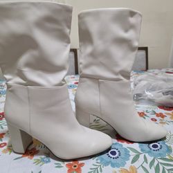 White Boots Size 8
