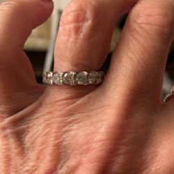 2 Caret Diamond Band  Size 5 Beautiful Ring 