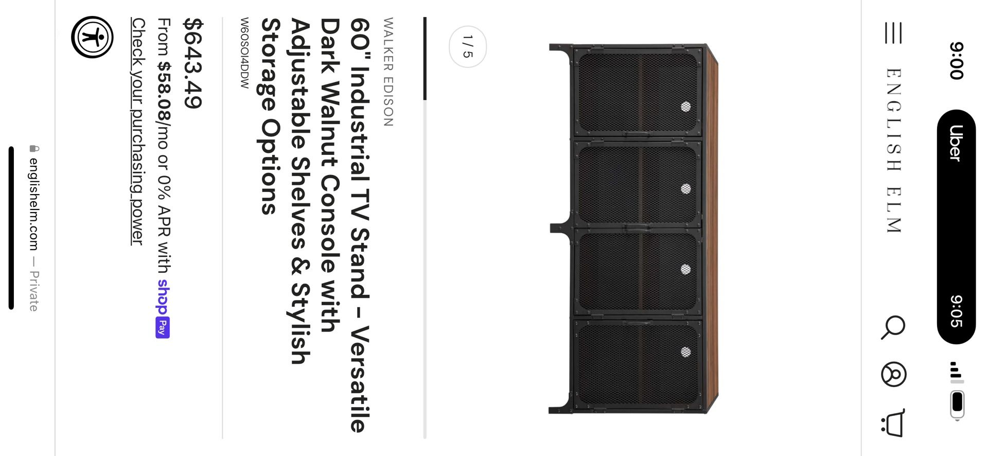 Industrial Tv Stand