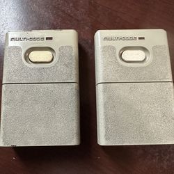 Multi Code Remotes Used