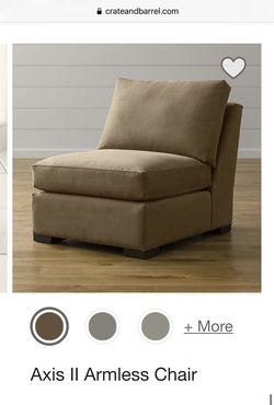 Crate & Barrel Axis Armless Chairs