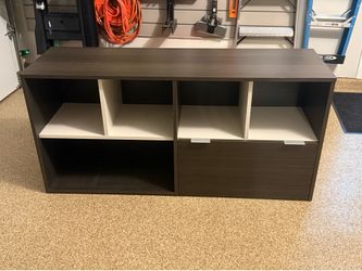 Office credenza with open storage - no cost.