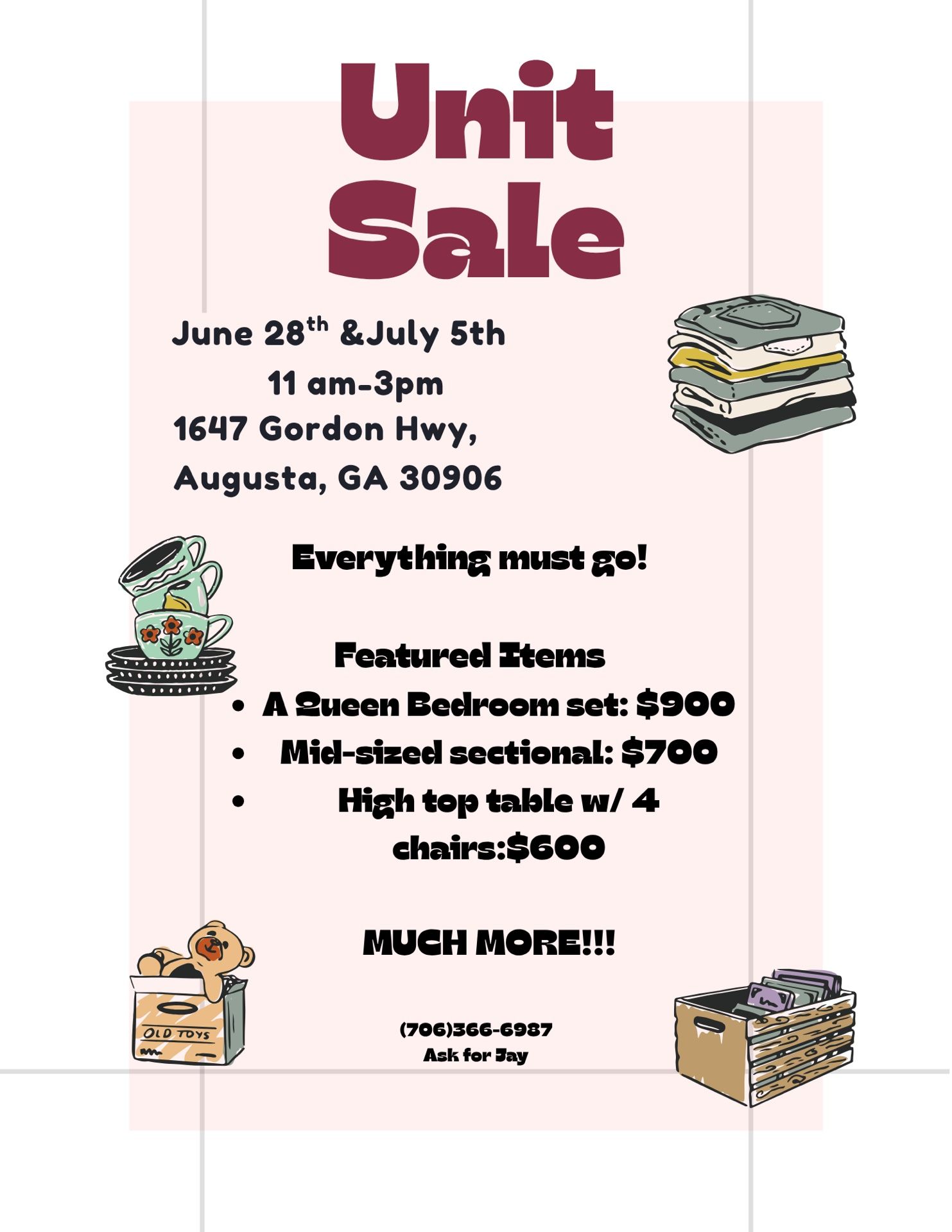 Unit Sale: UHaul Unit Sale Everything Must Go - $5-900